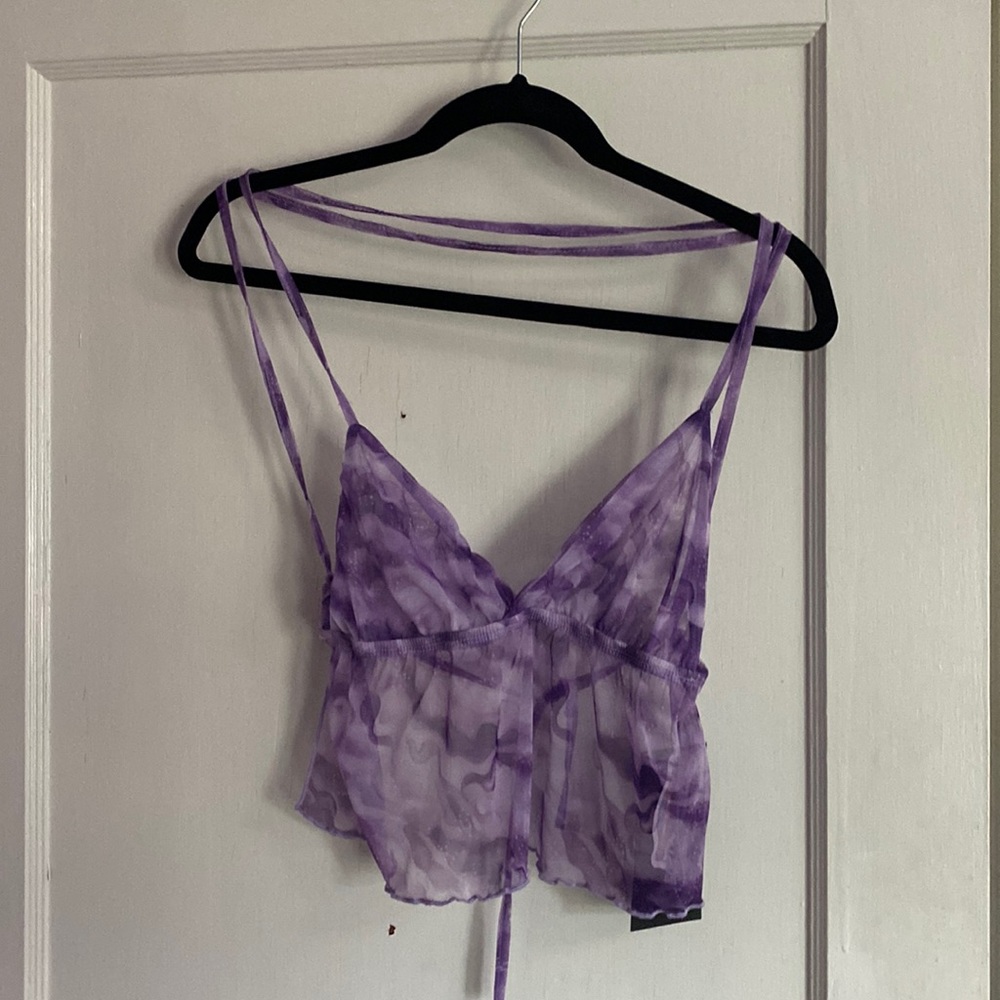 Purple Crop Top